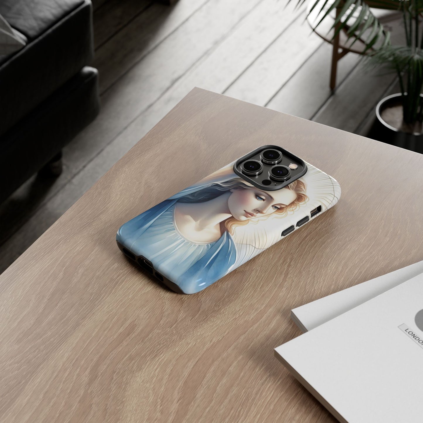 Beautiful Mary Phone Case, Tough Phone Case, Inspirational Tech Accessory, Gift for Her, Religious Phone Cover