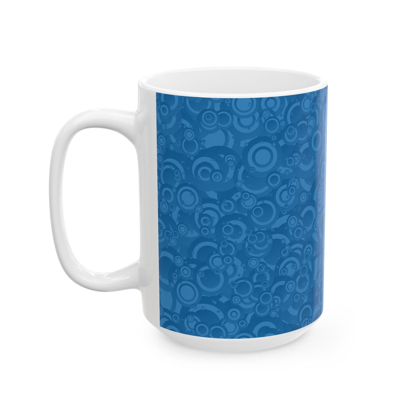 Cozy Blue Bubble Ceramic Mug - Unique Coffee Cup, Gift for Him, Gift for Her, Birthday Mug, Home Decor, Fun Kitchenware