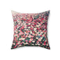 Floral Square Pillow, Cozy Home Decor, Flower Cushion, Boho Pillow, Gift for Her, Decorative Throw Pillow