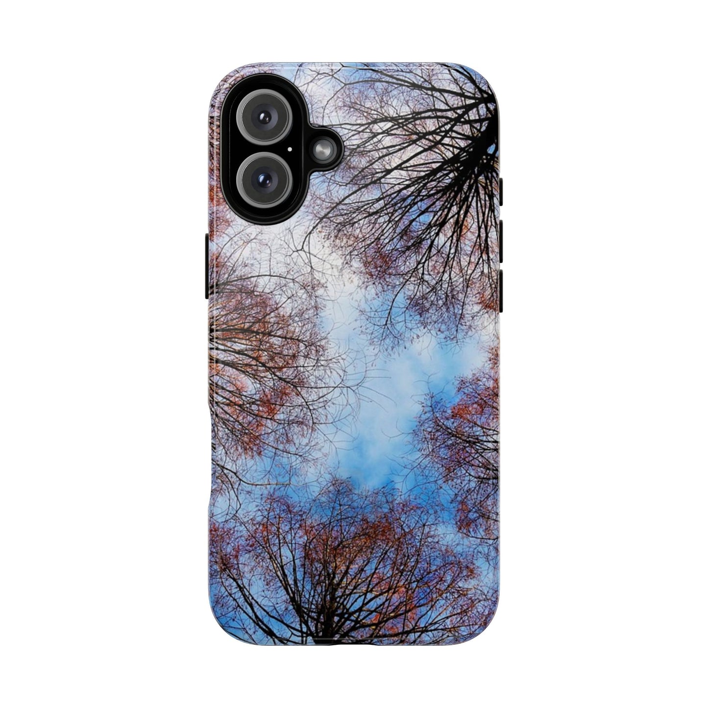 Skyward Trees Phone Case — Nature Forest Canopy Protective Tough Case