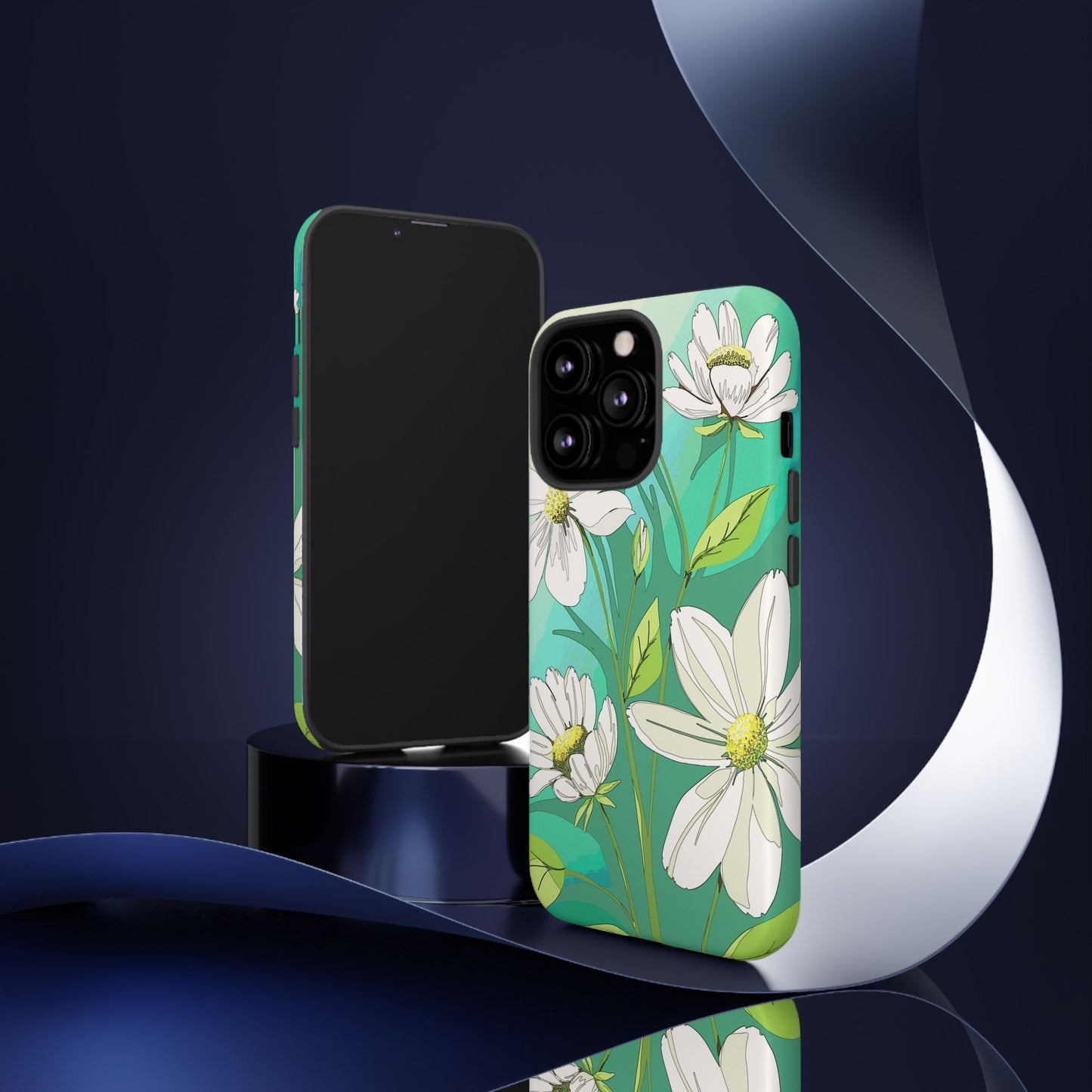 Floral Phone Case, Tough Cases, Flower Design, Nature Inspired, Eco-Friendly Cover, Unique Gift for Her, Spring Accessories