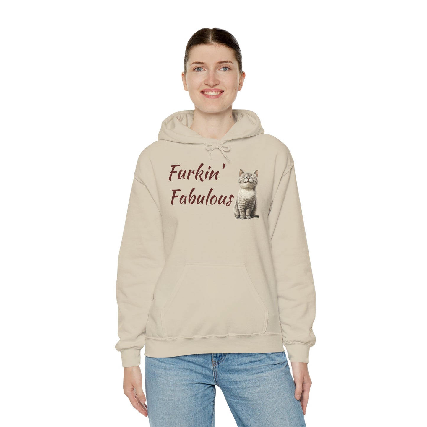 Furkin' Fabulous Cat Hoodie — Cute Kitten Graphic Sweatshirt