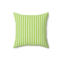 Fresh Green Striped Throw Pillow Decorative Cushion for Modern Living Room