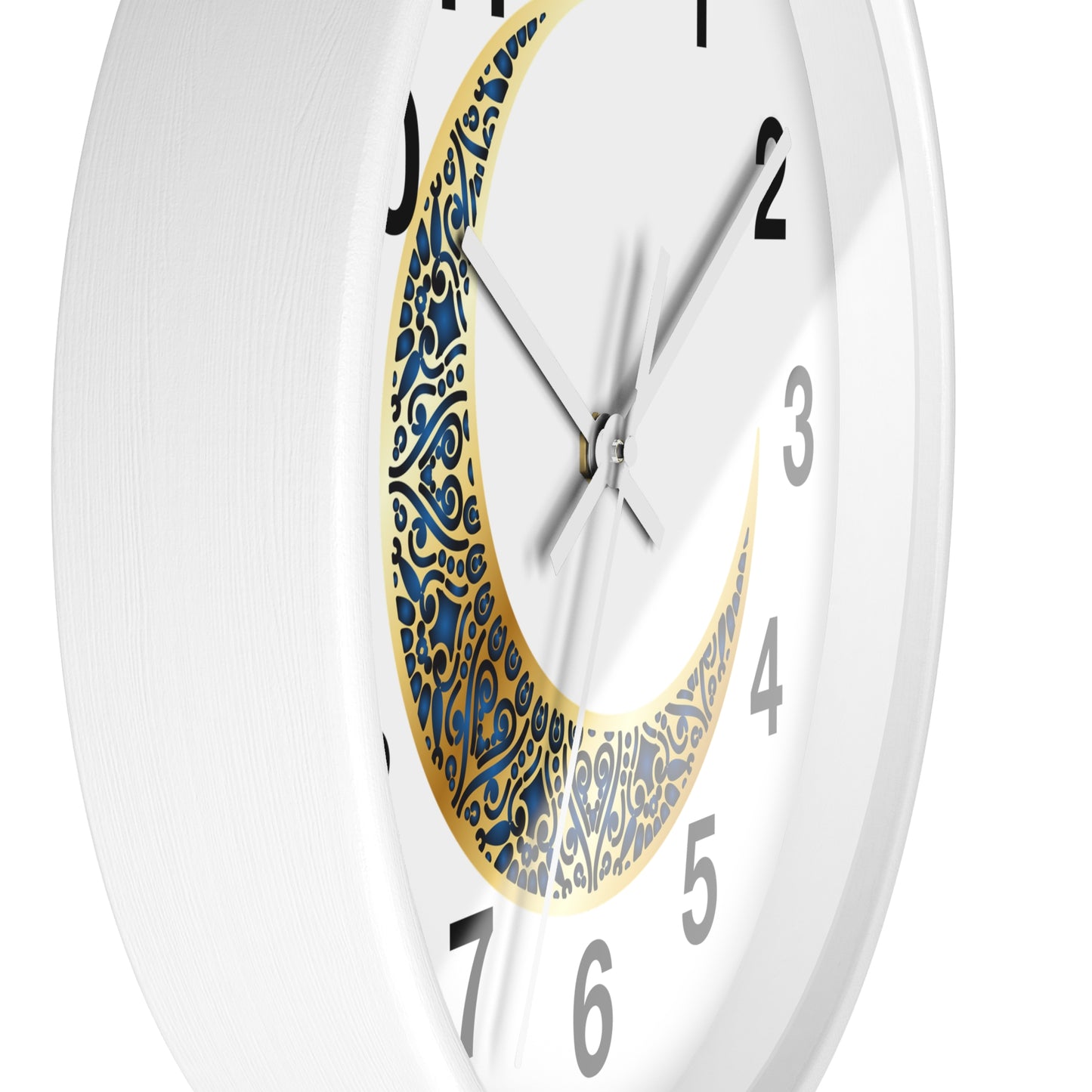 Elegant Boho Moon Phase Wall Clock, Decorative Home Clock, Unique Gift for Home Decor, Wellness, and Spiritual Spaces, Timepiece