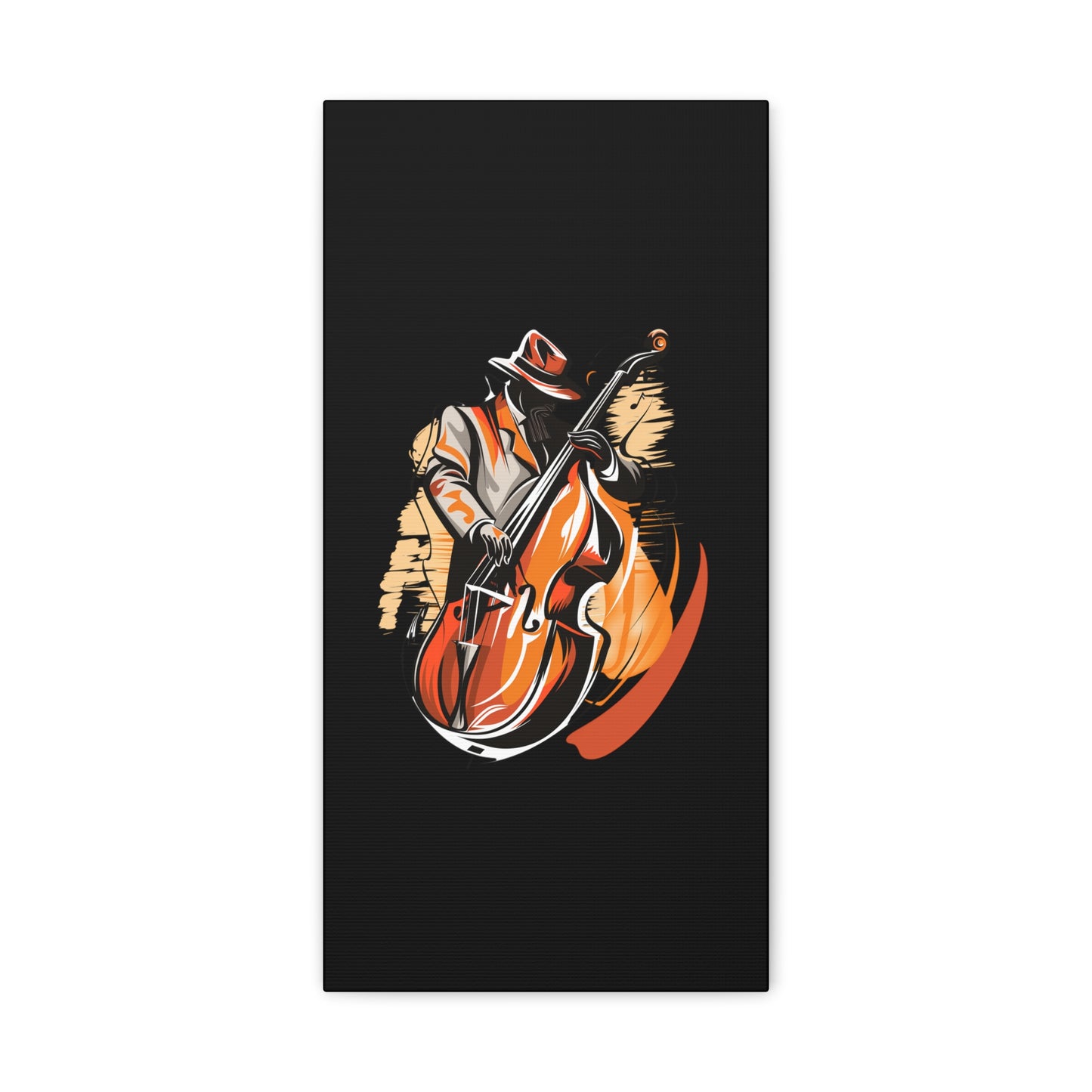 Matte Canvas, Stretched, 1.25" - Bass Player