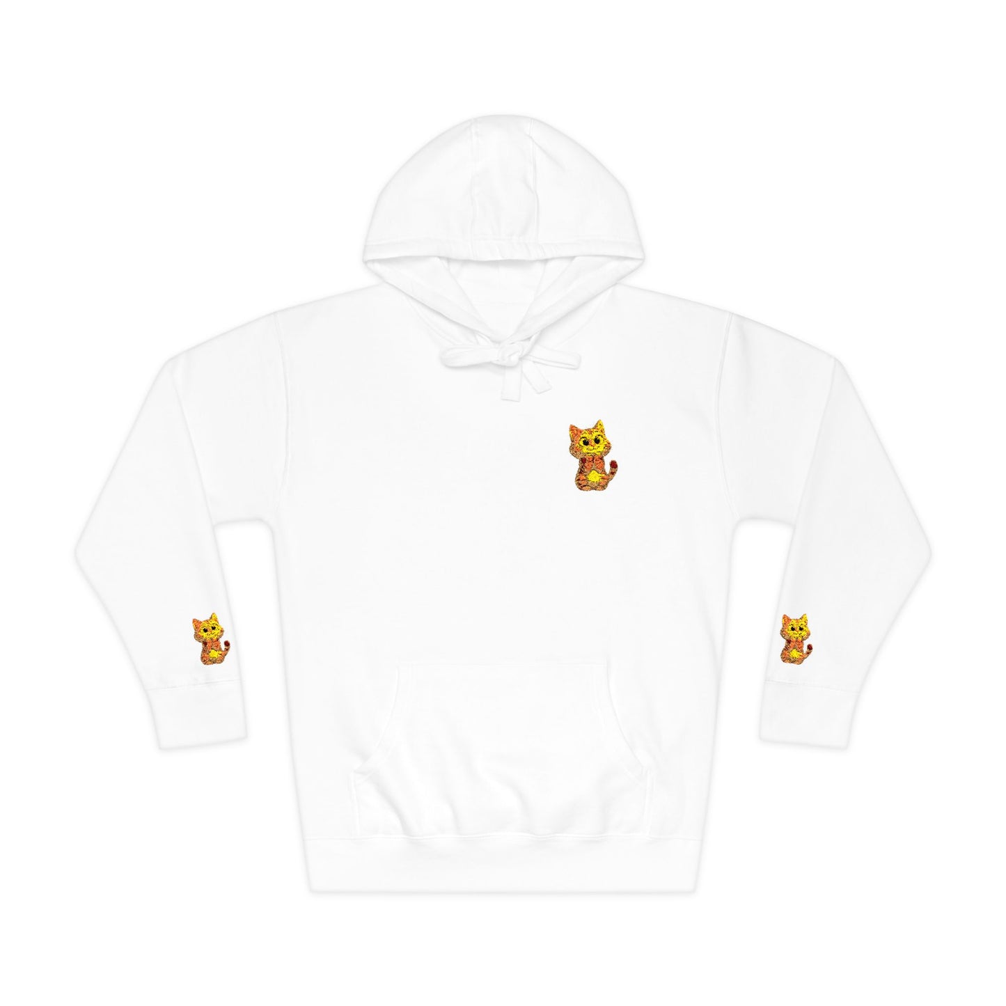 Cozy Fleece Hoodie with Cute Animal Design, Unisex Sweatshirt for Casual Outings, Gifts for Animal Lovers, Perfect for Fall and Winter