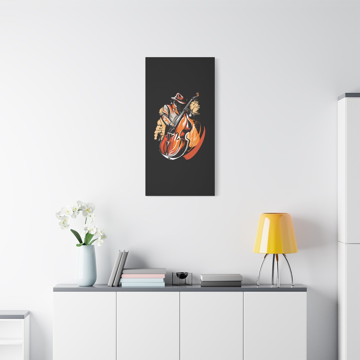Matte Canvas, Stretched, 1.25" - Bass Player