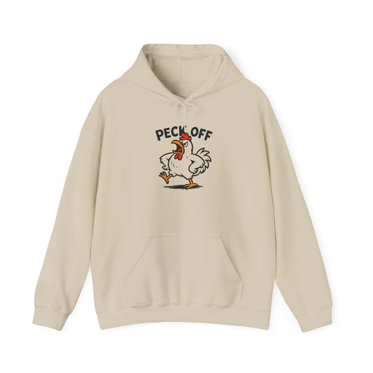 Peck Off Chicken Hoodie – Funny Graphic Poultry Sweatshirt