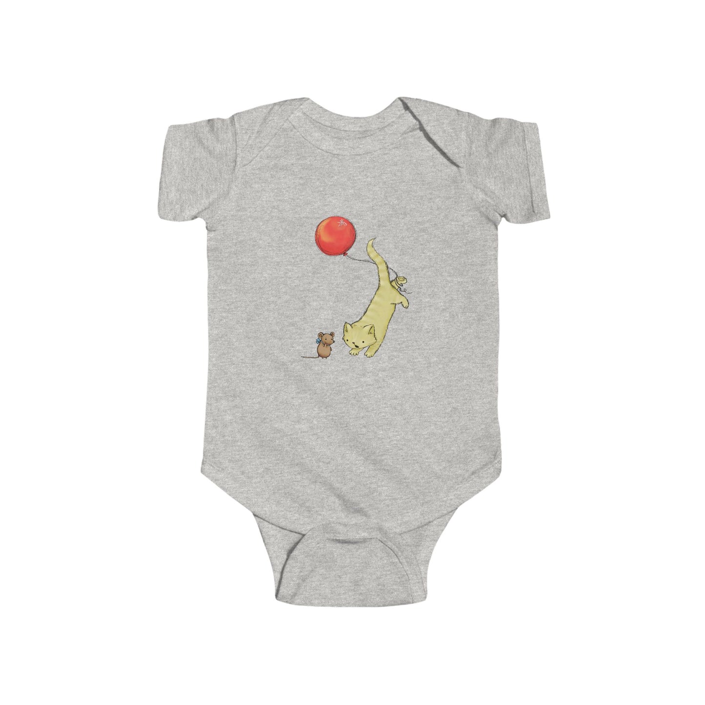Adorable Animal Balloon Infant Bodysuit