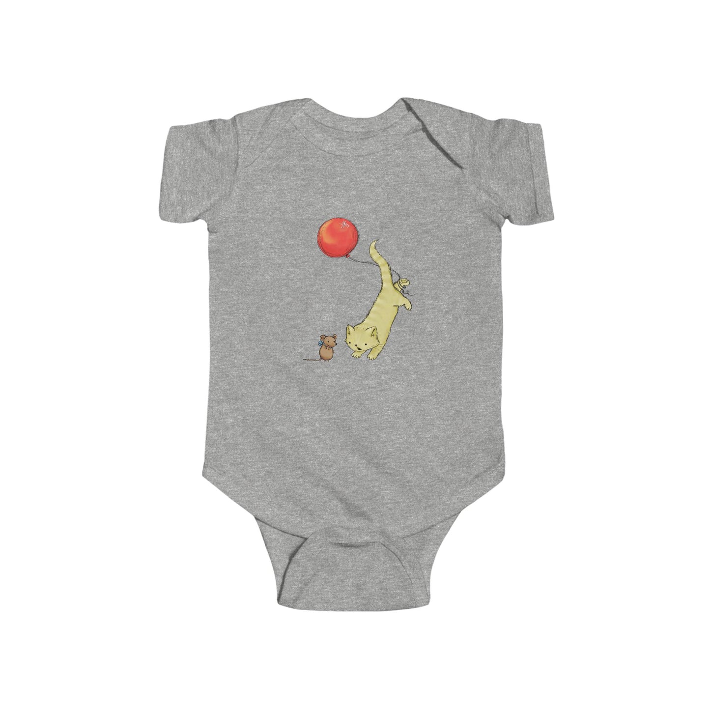 Adorable Animal Balloon Infant Bodysuit