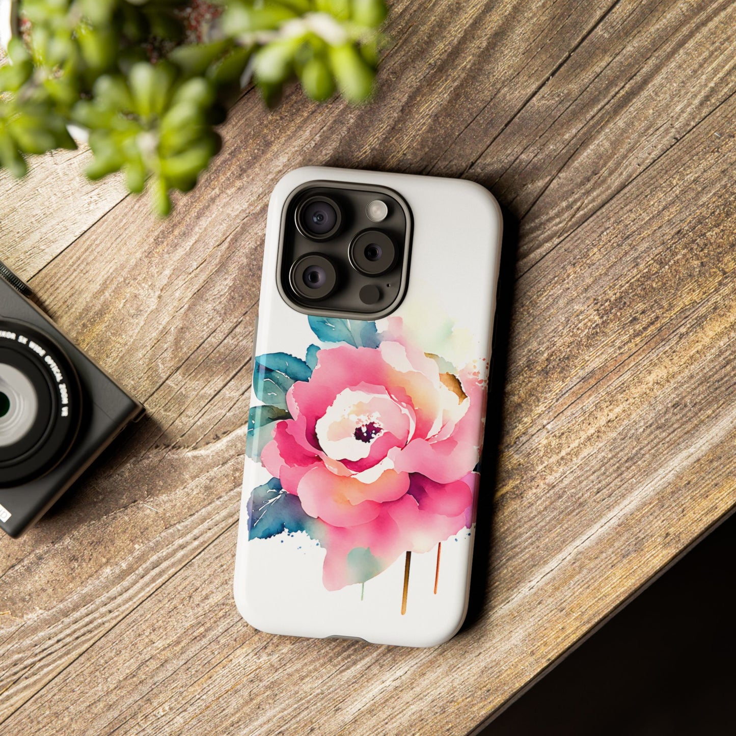 Floral Phone Case - Vibrant Rose Design