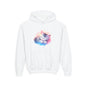 Kids' Cozy Rainbow Kitten Hoodie — Cute Sleeping Cat Youth Sweatshirt