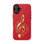 Tough Cases - Red Musical Note