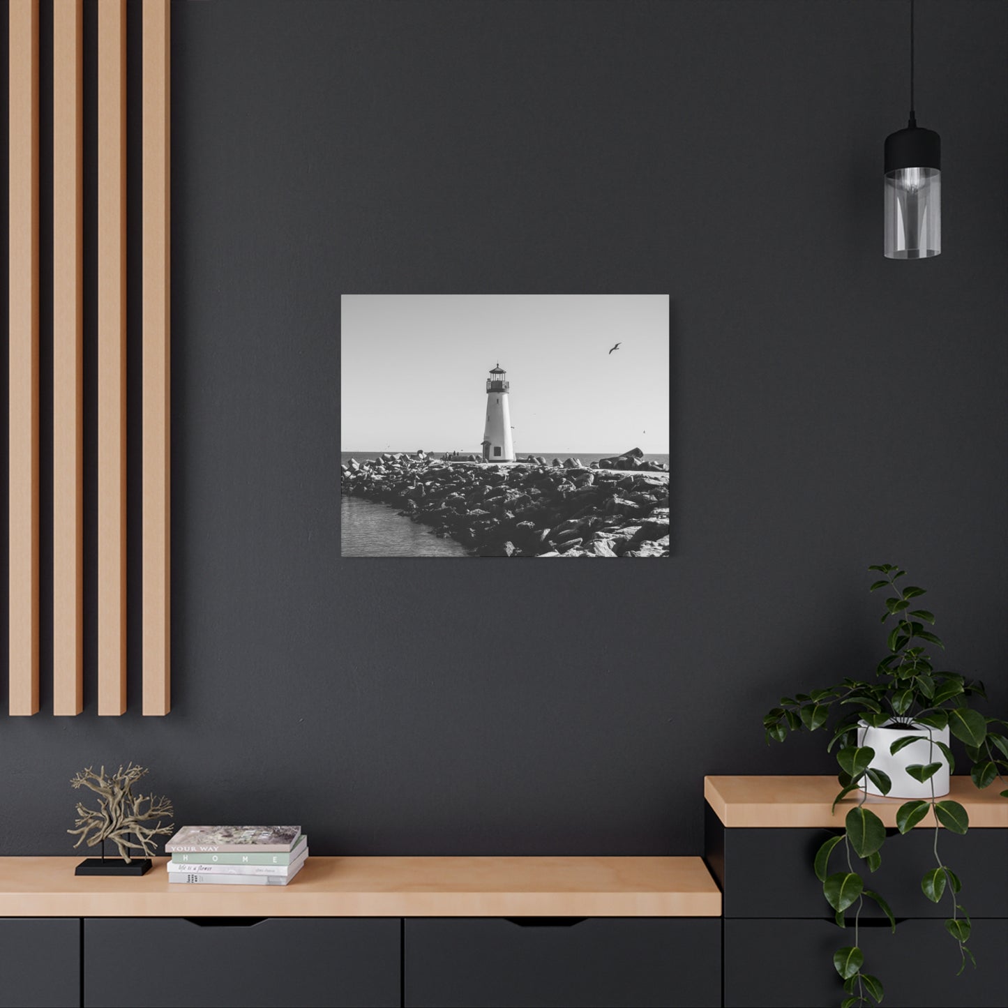 Matte Canvas, Stretched, 1.25" - Lighthouse