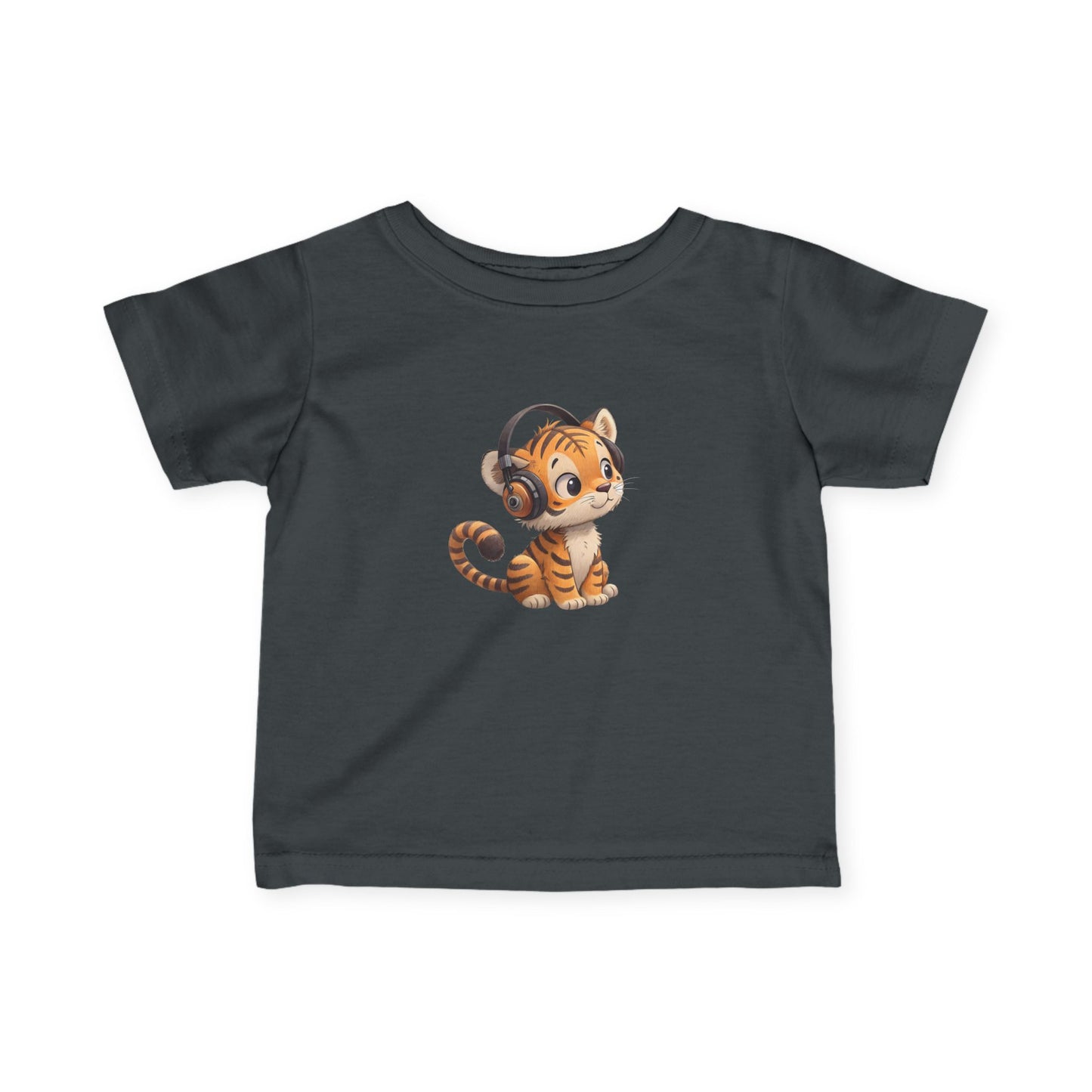 Cute Kitty Headphones Infant Tee, Baby T-Shirt, Toddler Shirt, Kids Apparel, Gift for Baby Shower, Birthday