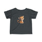Cute Kitty Headphones Infant Tee, Baby T-Shirt, Toddler Shirt, Kids Apparel, Gift for Baby Shower, Birthday