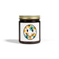Floral Smiley Scented Candle — Coconut Apricot Wax (4oz & 9oz)