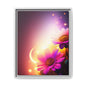 Framed Floral Canvas Art — Pink Daisies Sunset Wall Print
