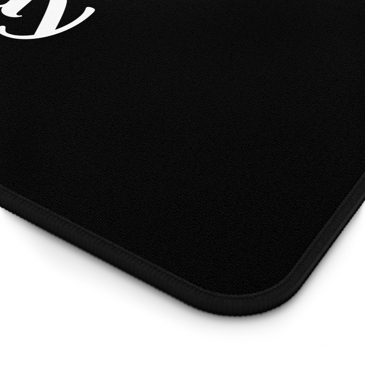 Customizable Black Desk Mat — "Print it your way" Desktop Mousepad