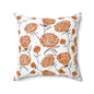 Floral Decorative Pillow, Cozy Home Accent, Stylish Couch Decor, Gift for Her, Bohemian Living Room, Seasonal Home Makeover