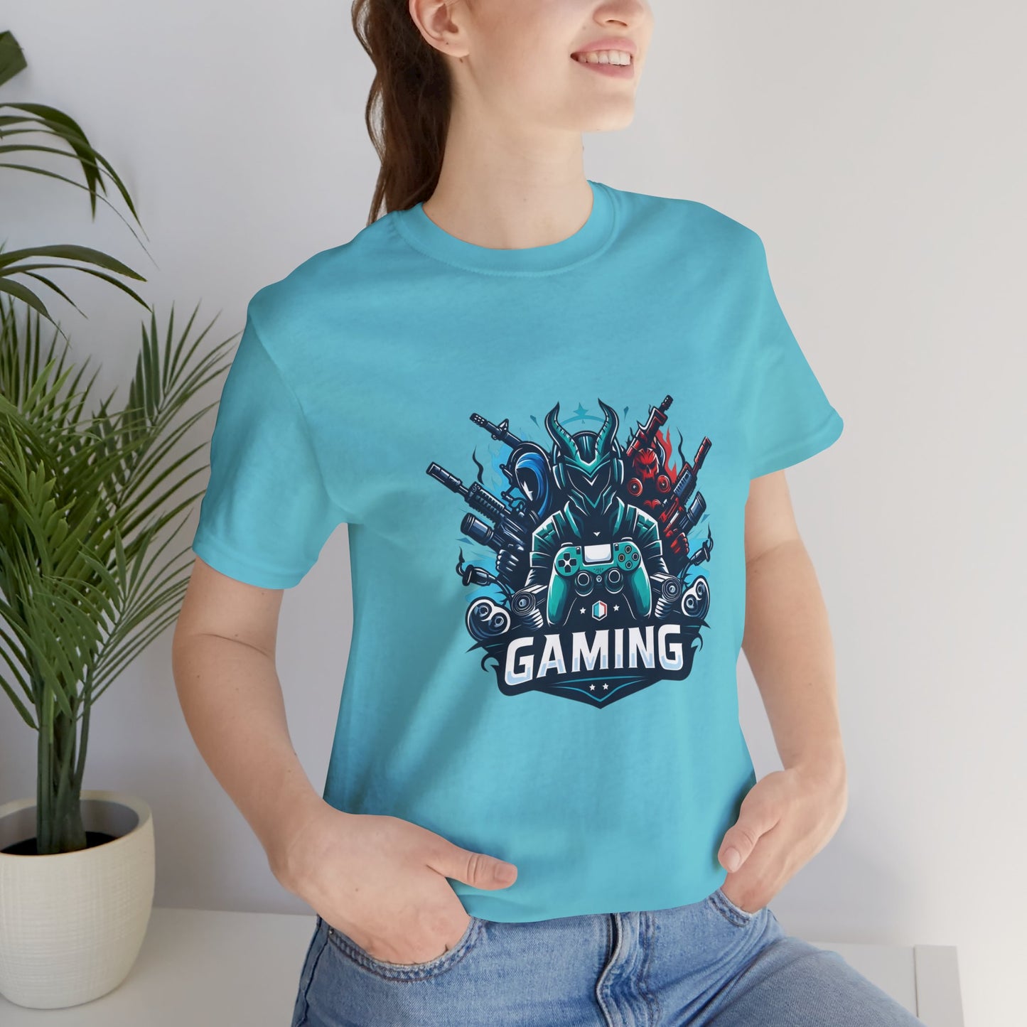 Gaming Controller Emblem Tee — Esports Gamer Graphic T-Shirt
