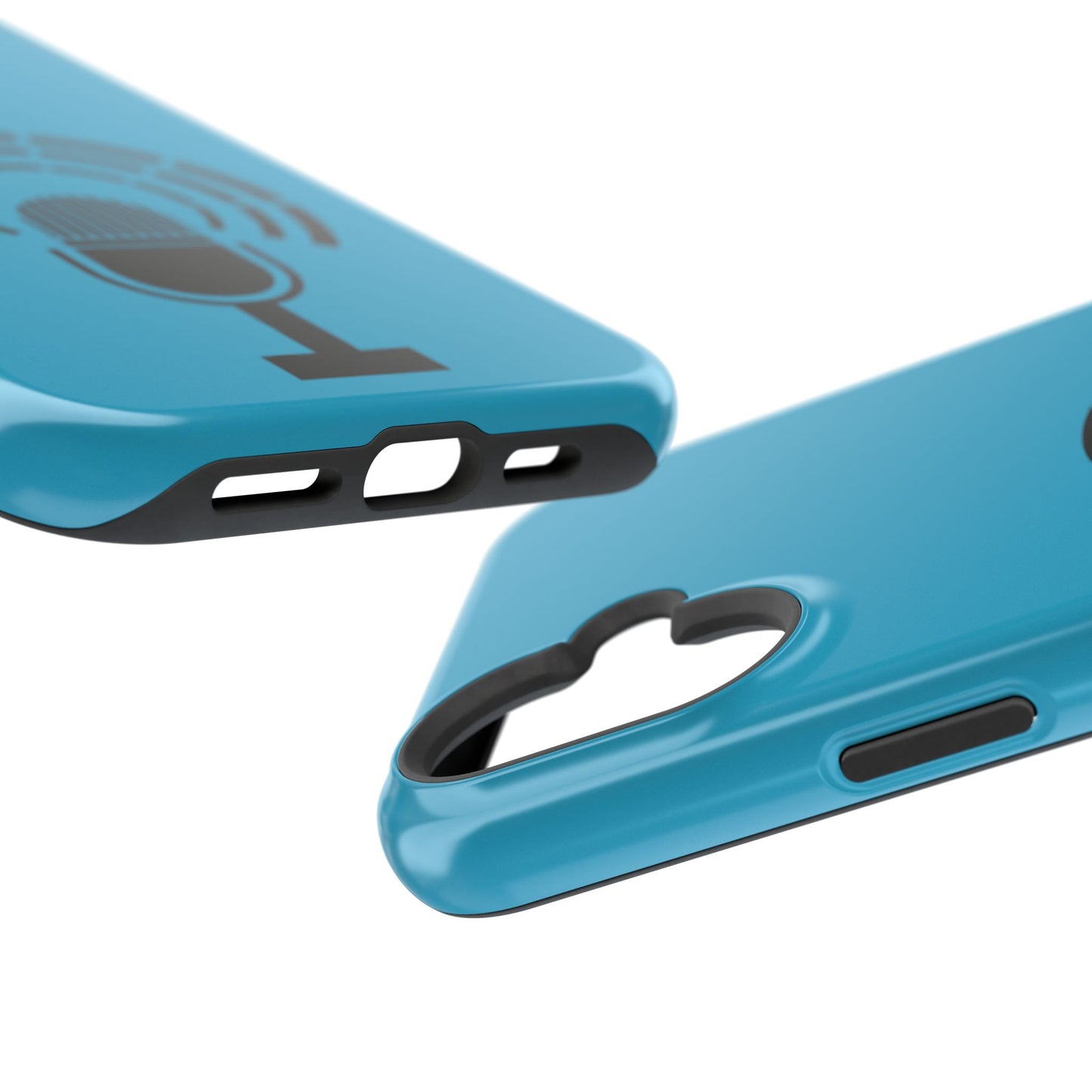 Phone Case — Retro Microphone Podcast Design, Magnetic Impact-Resistant