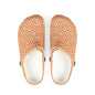 EVA Foam Clogs — Terracotta Geometric Pattern Slip-On Shoes