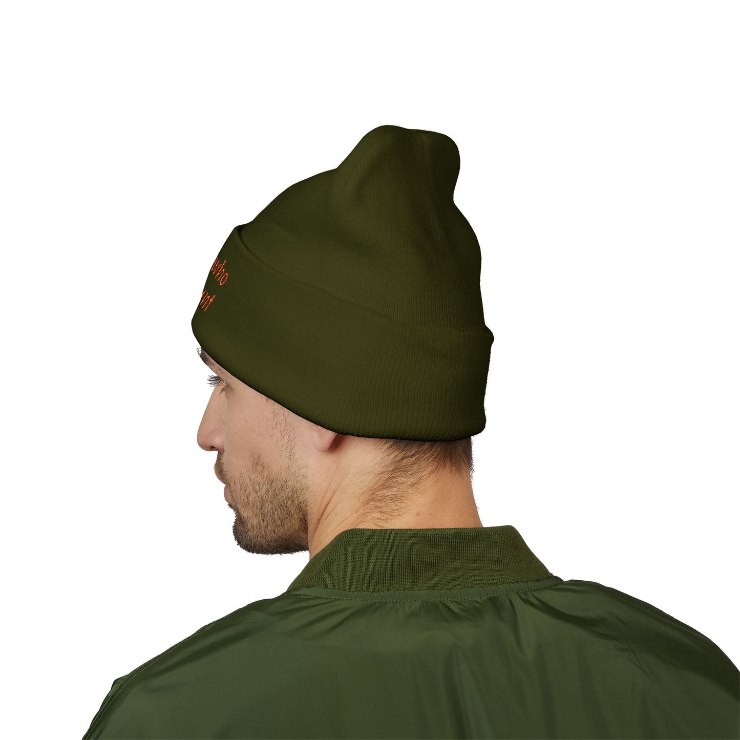 Hunting Enthusiast Beanie - "Just a Girl Who Loves to Hunt" Embroidered Cuffed Beanie