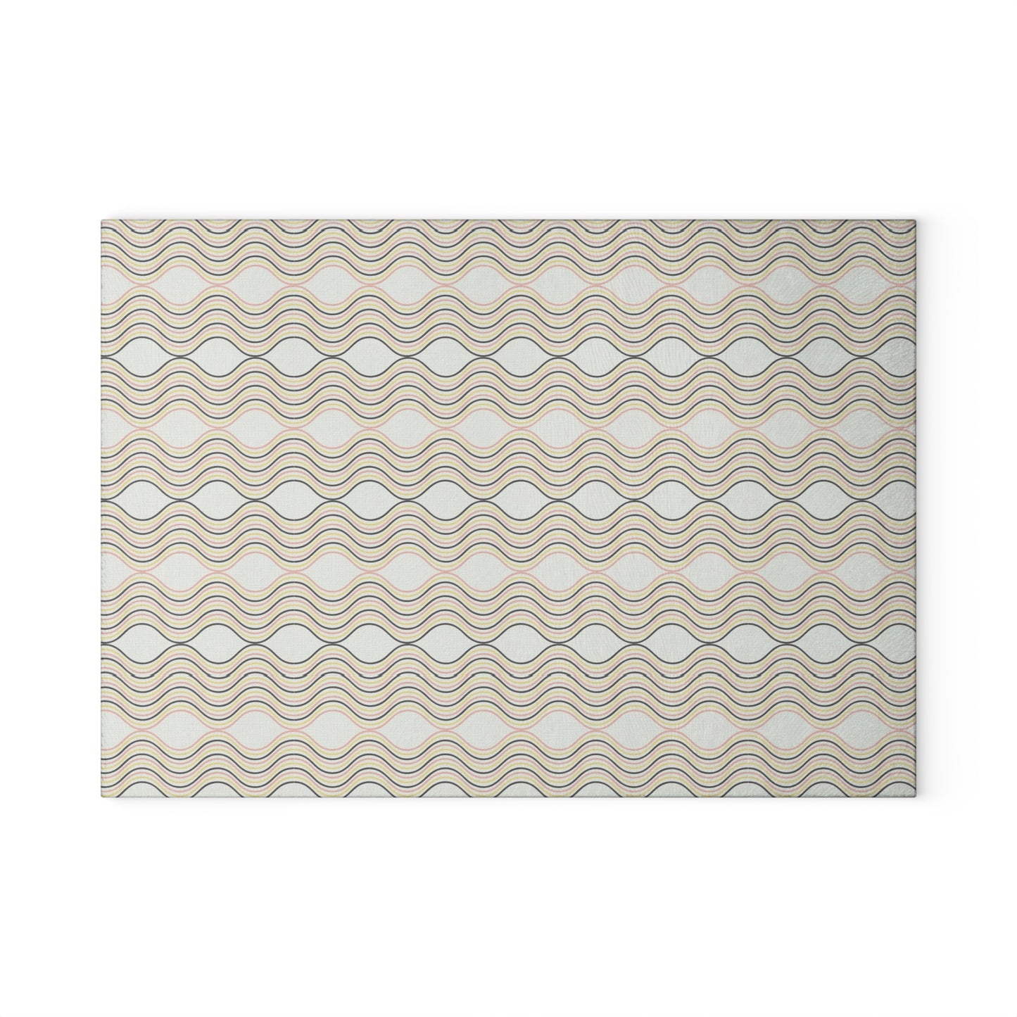 Boho Wave Glass Cutting Board, Kitchen Decor, Gift for Home Chef, Housewarming Present, Unique Cooking Essential, Modern Serveware