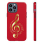 Tough Cases - Red Musical Note