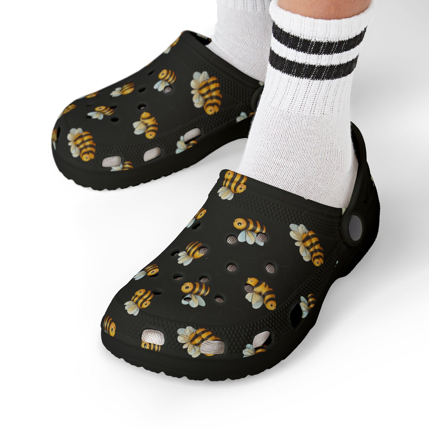 Bee-themed Kid's EVA Foam Clogs