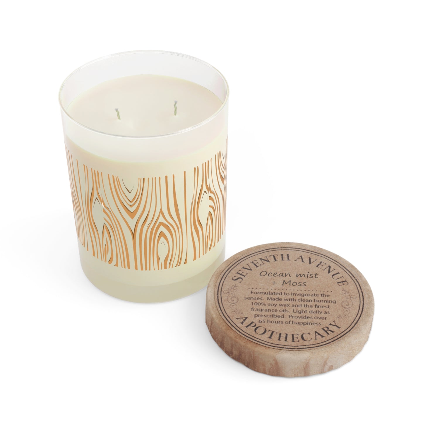 Natural Wood Scented Candle - Cozy Home Decor, Gift for Her, Aromatherapy, Relaxation, Spa Day