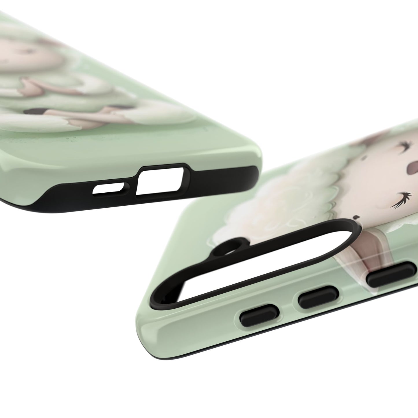 Meditating Lamb Phone Case — Cute Pastel Protective iPhone Cover