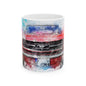 Mustang Front Grill Watercolor Ceramic Mug — Car Enthusiast Coffee Cup (11oz/15oz)
