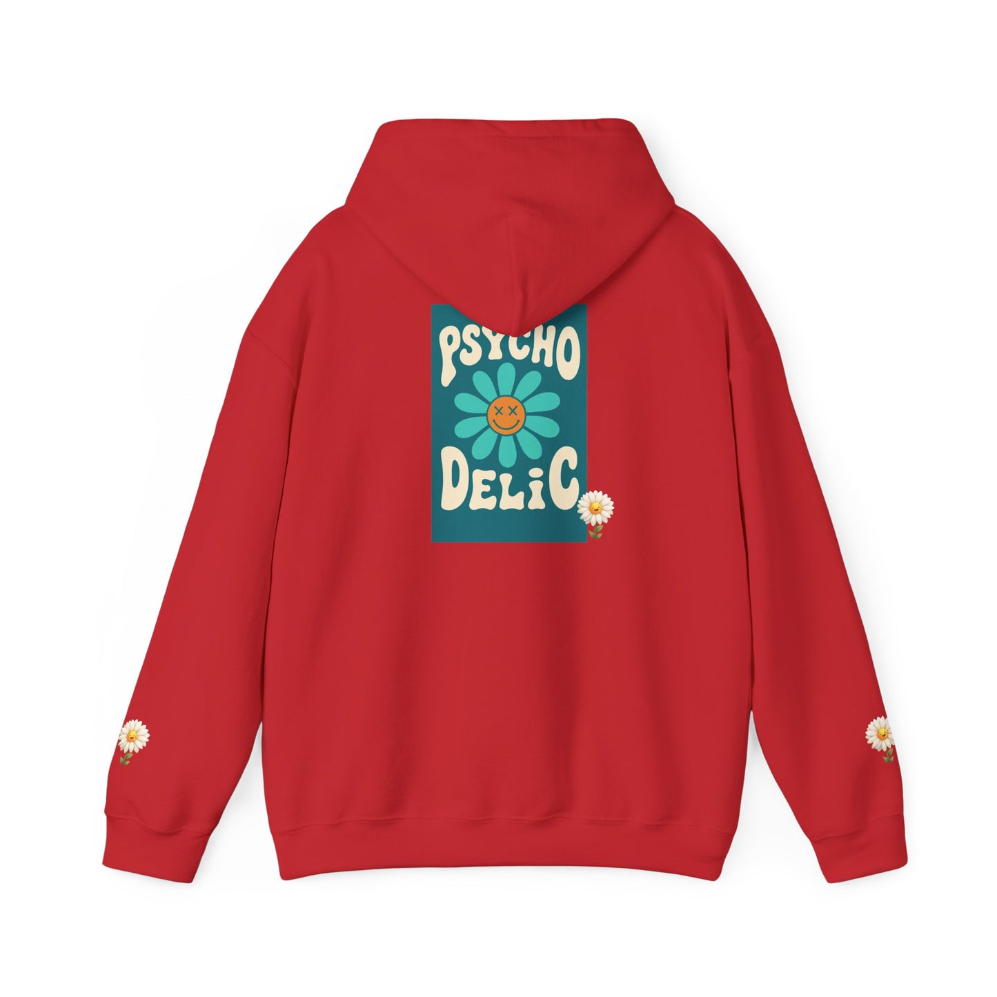 Psychedelic Floral Hoodie, Cozy Sweatshirt for Casual Style, Gift for Flower Lovers, Cute Streetwear, Spring Fashion, Art Tee