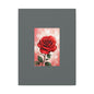 Red Rose Vertical Matte Canvas Print — Romantic Floral Wall Art