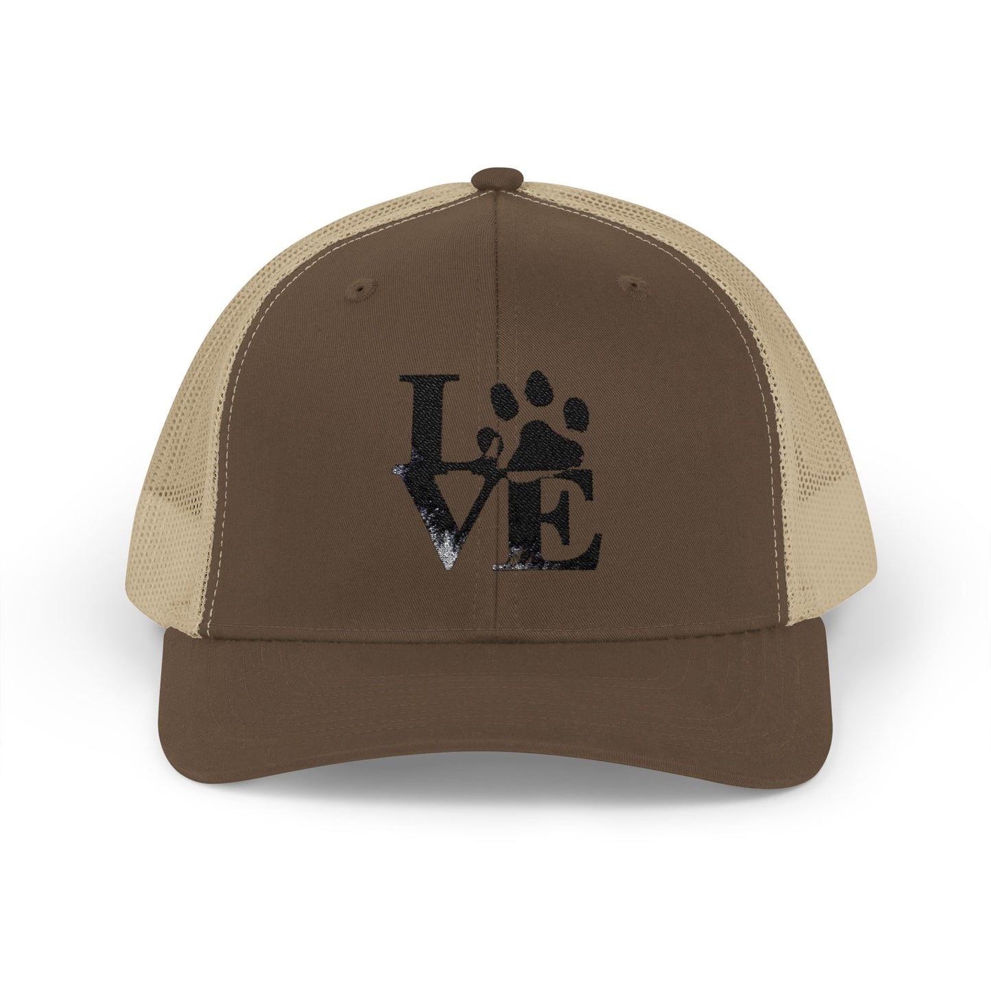 Love Paw Print Trucker Cap for Animal Lovers