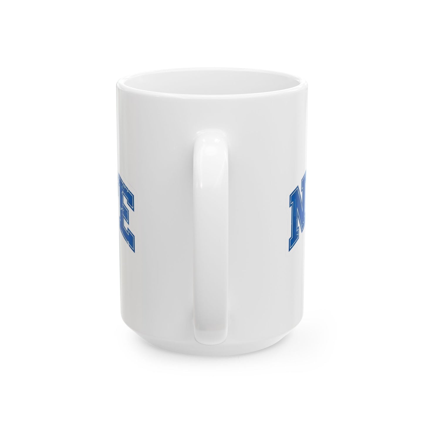 Nope Not Today Ceramic Mug — Funny Blue College-Style Coffee Cup (11oz & 15oz)