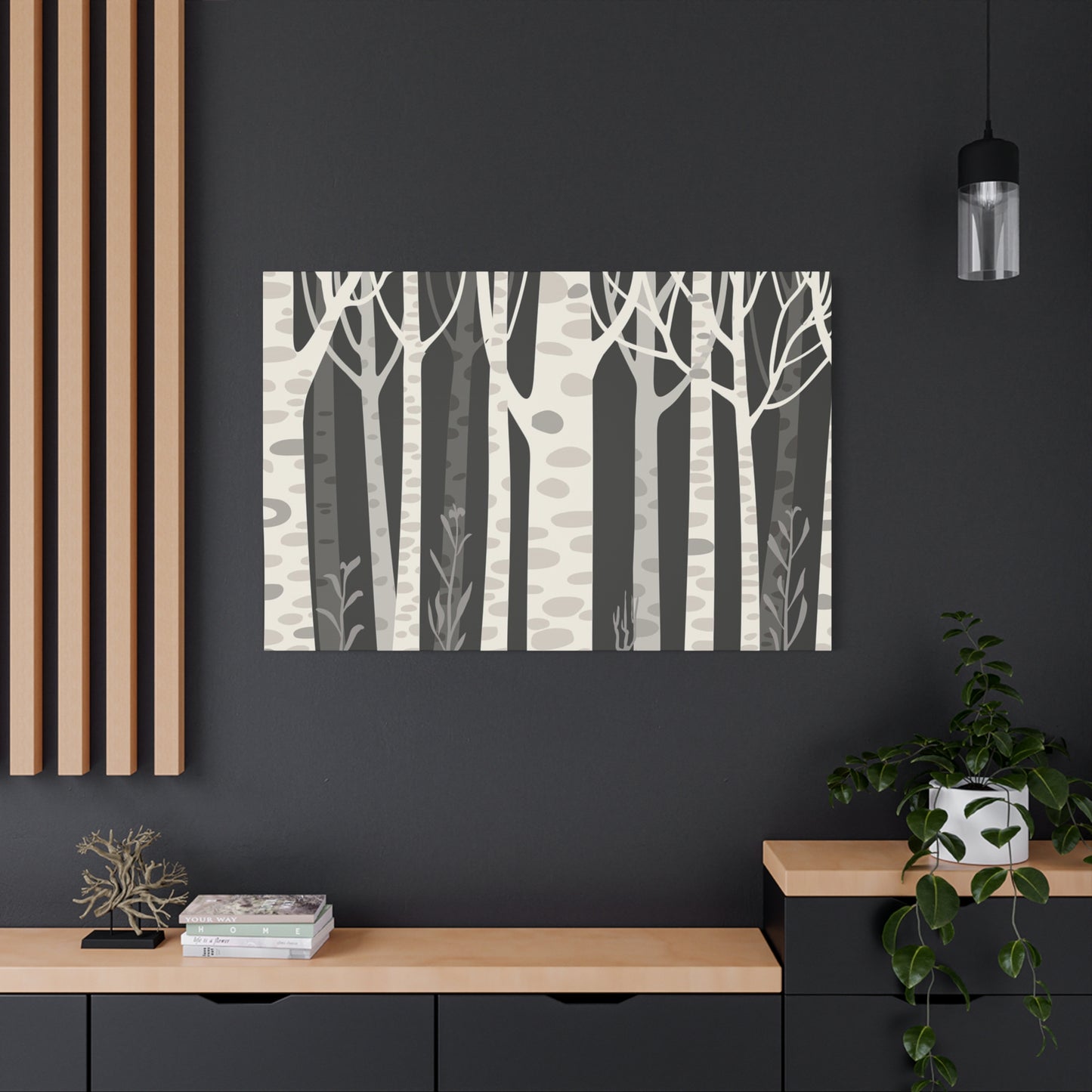 Matte Canvas, Stretched, 1.25" - Trees