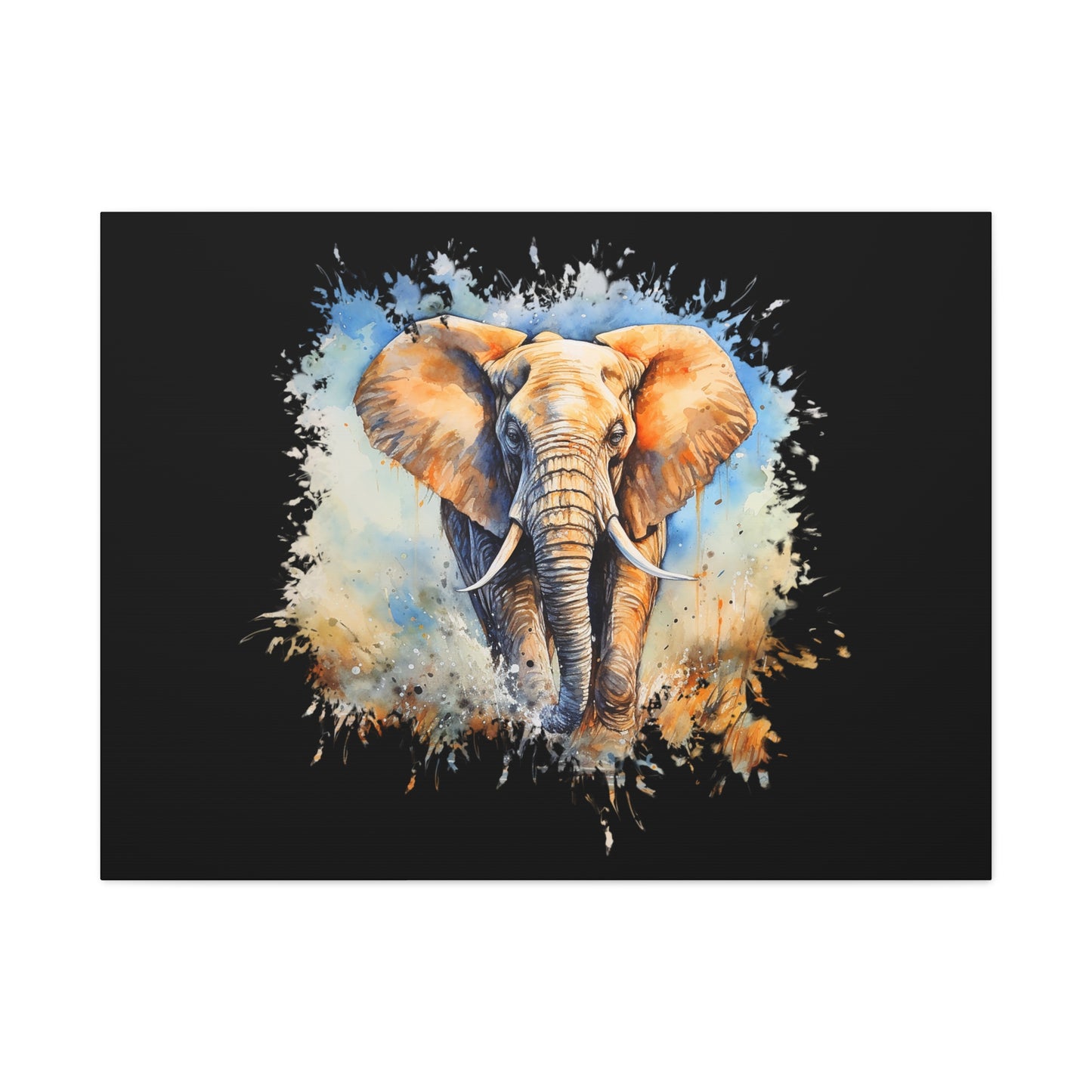 Matte Canvas, Stretched, 1.25" - Elephant