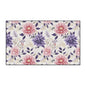 Floral Heavy-Duty Floor Mat — Pink & Purple Dahlia Entry Rug