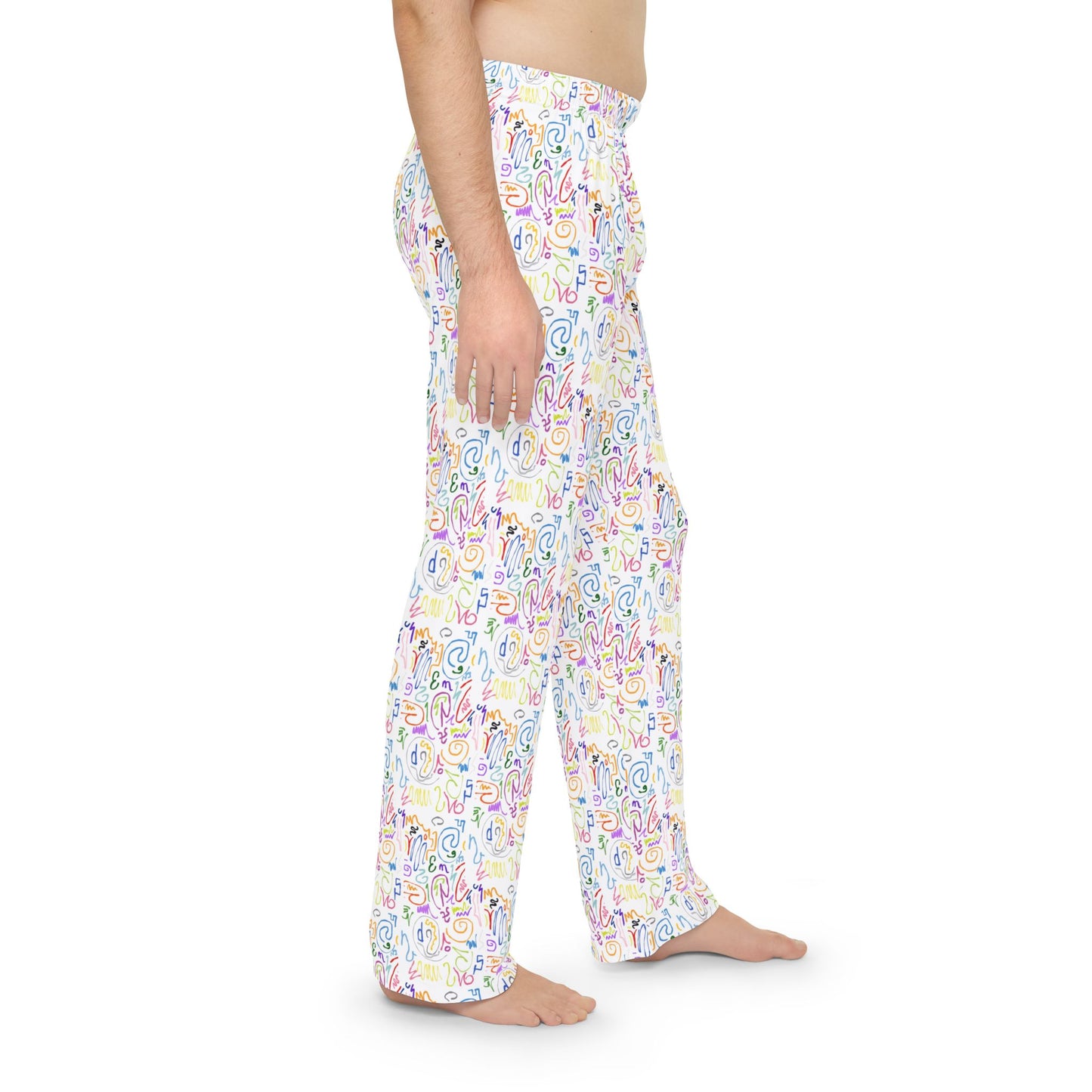 Vibrant Floral Men's Pajama Pants