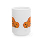 Halloween Pumpkin Ceramic Mug, Funny Fall Coffee Cup, Autumn Decor, Gift for Friends, Spooky Season Drinkware
