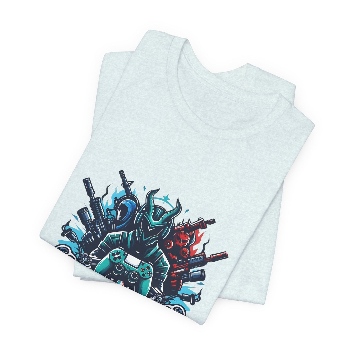 Gaming Controller Emblem Tee — Esports Gamer Graphic T-Shirt