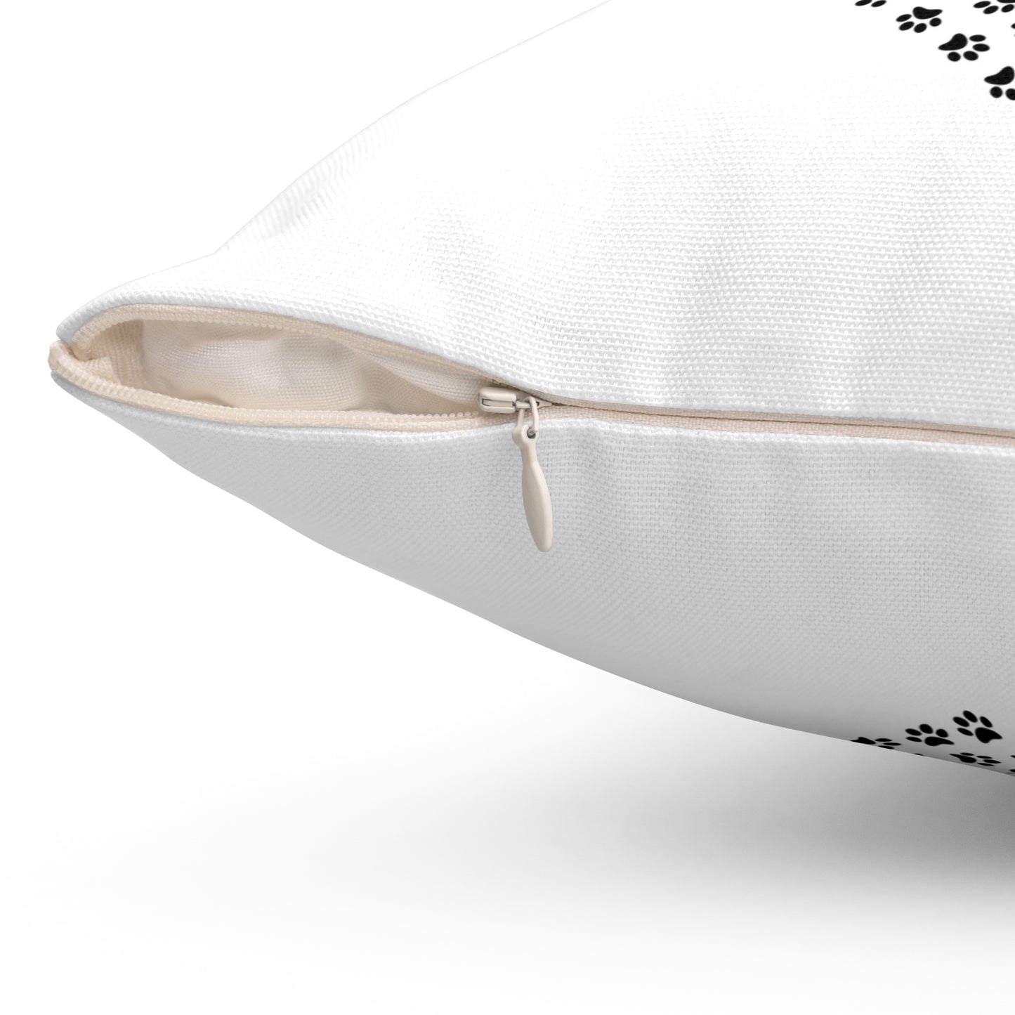 Heart of Tiny Paw Prints Pillow — Pet Lover Decorative Throw Pillow