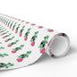 Wrapping Paper – Cute Green Alien with Pink Heart Pattern, Cute Gift Wrap for Kids & Baby Showers