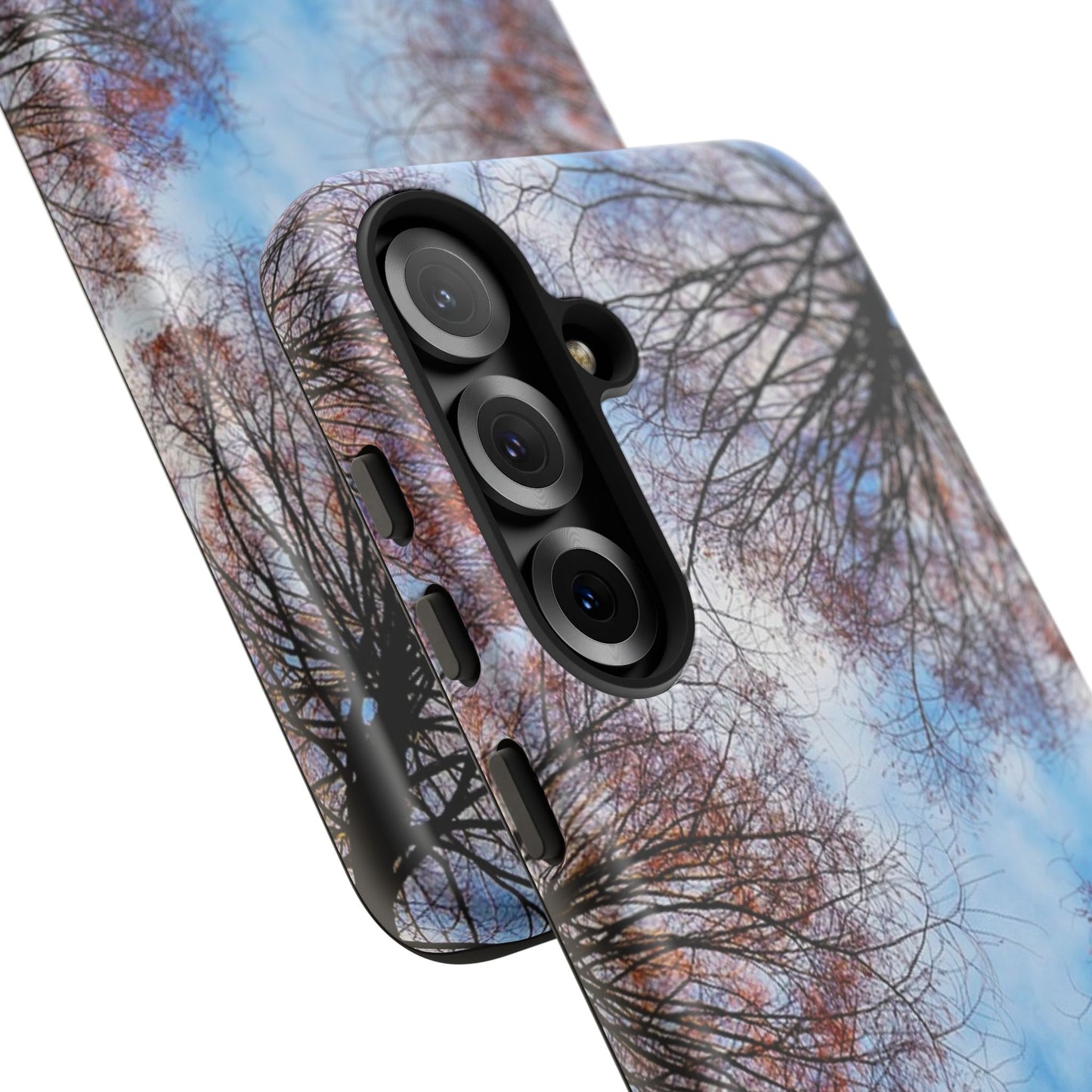 Skyward Trees Phone Case — Nature Forest Canopy Protective Tough Case