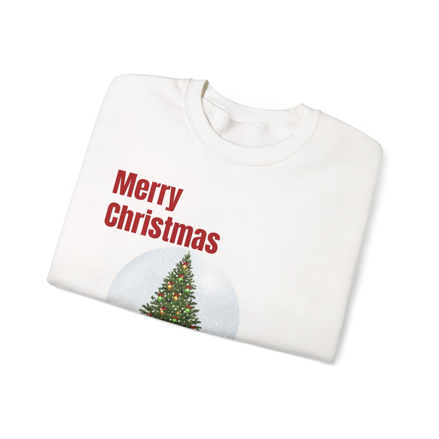 Christmas Snow Globe Sweatshirt – "Merry Christmas" Holiday Crewneck