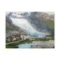 Glacier Village Matte Canvas Print