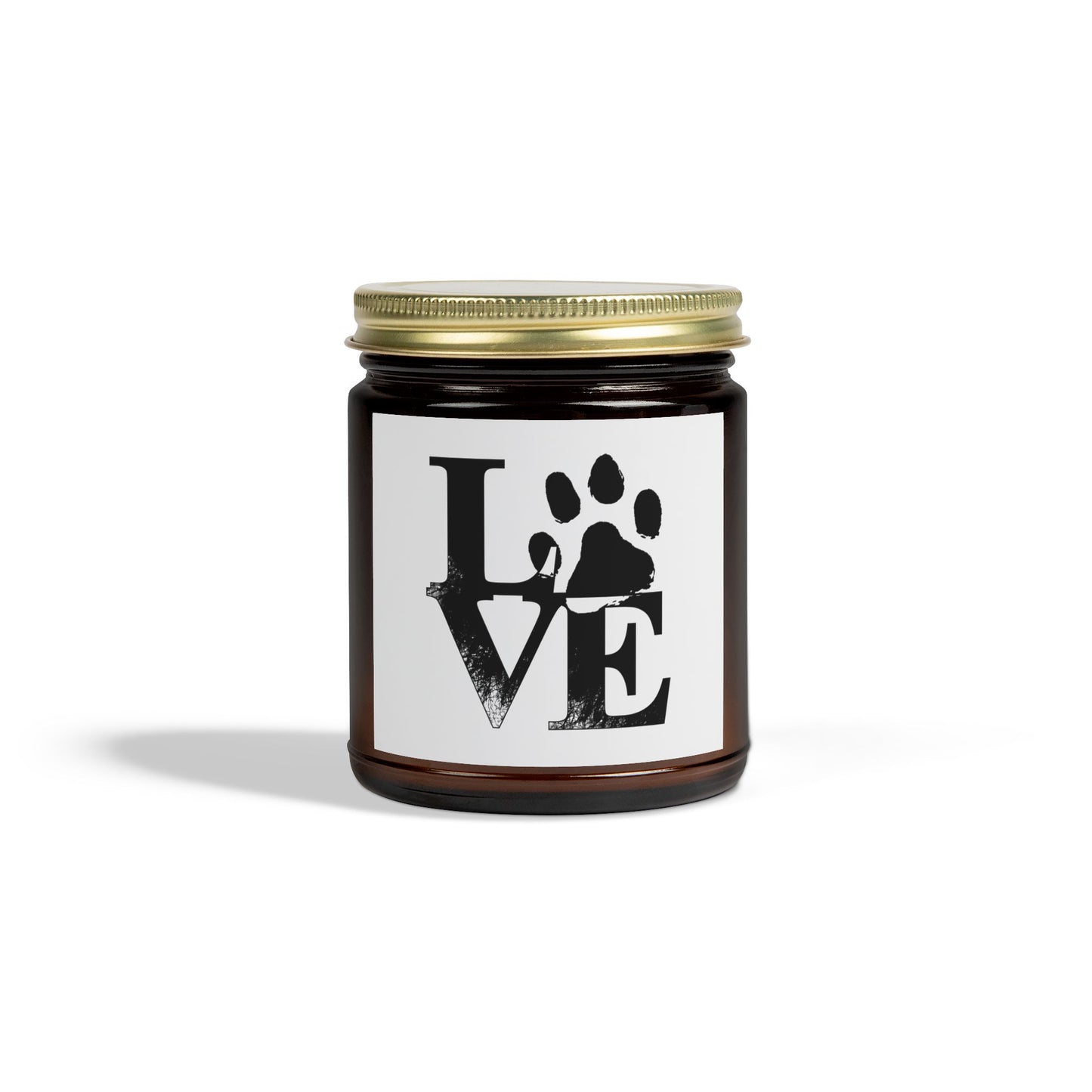 Pet Love Scented Candles - Coconut Apricot Wax for Dog Lovers, Gift for Pet Owners, Home Decor, Cozy Atmosphere, Valentine's Day